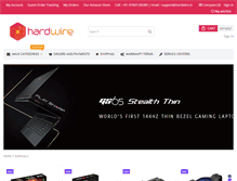 Tablet Screenshot of hardwire.in